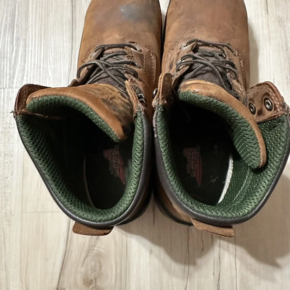 RED WING ASTMF 2413-05 Brown Boots Size 12 EE US. Steel Toe Fast Shipping‎